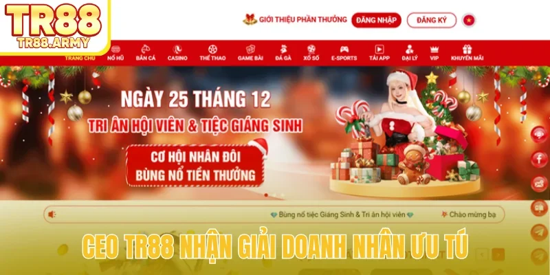 CEO TR88 nhận giải doanh nhân ưu tú